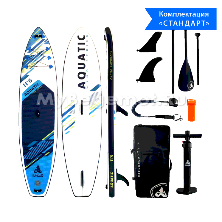 САП БОРД ДЛЯ ПЛАВАНИЯ ПОД ПАРУСОМ WIND SERIES 11`6 AQUATIC MAX STANDART Для виндсерфинга