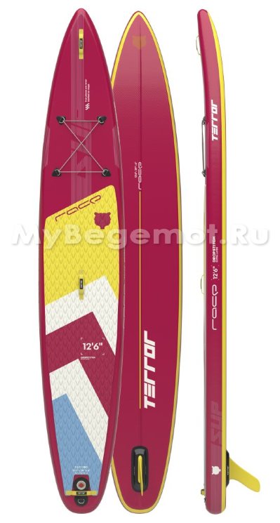 Terro Race 12’6″ Supboard / Warm Red. Сапборд для серфинга и прогулок